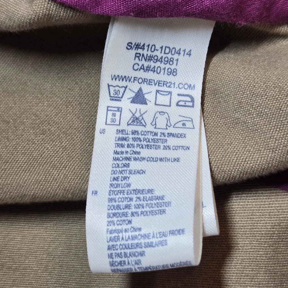 I Love H81 Junior's Y2k Beige Tan Button Up Trench Coat With Belt Medium